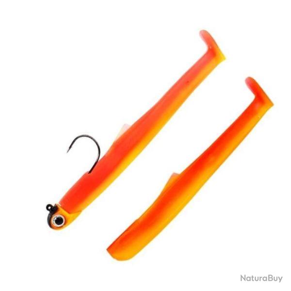 Combo Mud Diger 9cm 5g - Md 90 Mango Juice + Rech. Mango Juice (tp Noir/orange Uv)