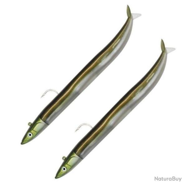 Double Combo Crazy Sand Eel 100 Off Shore - 10cm - 10g Kaki