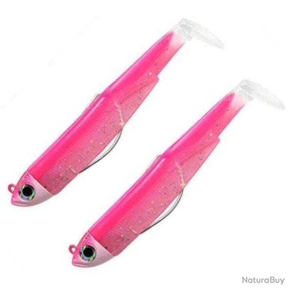 Double Combo Black Minnow 90 Shore - 9cm - 5g - Taille 2 Rose Fluo