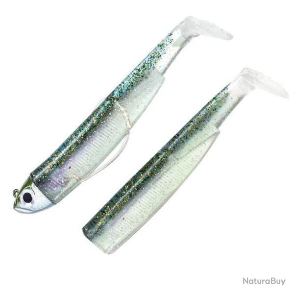 Combo Black Minnow 90 Shore - 9cm - 5g - Taille 2 - Bm 90 Ghost Minnow + Rech Ghost Minnow