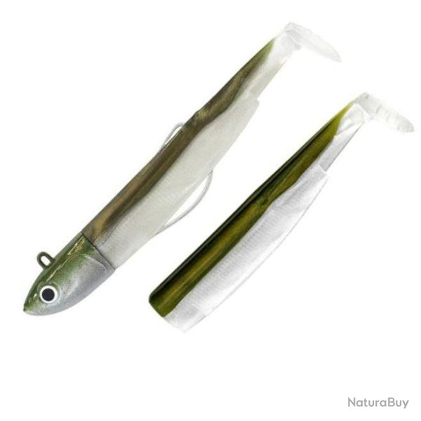 Combo Deep Black Minnow 12cm 37g - Taille 3 - Bm 120 Kaki + Rech. Kaki