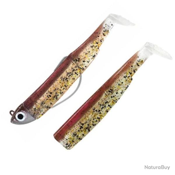 Combo Black Minnow 90 Shore - 9cm - 5g - Taille 2 - Bm 90 Wine Glitter + Rech Wine Glitter