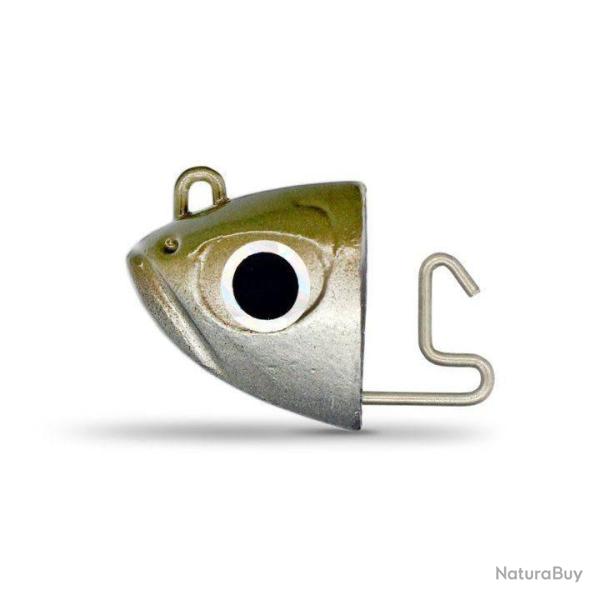 T�te Plomb�e Black Minnow 90 Shore - 5g - Taille 2 - Bm 90 - Par 2 Kaki