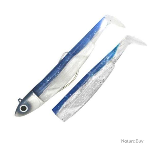 Combo Black Minnow 140 Off Shore - 14cm - 40g - Taille 4 Bleu + Rech. Bleu