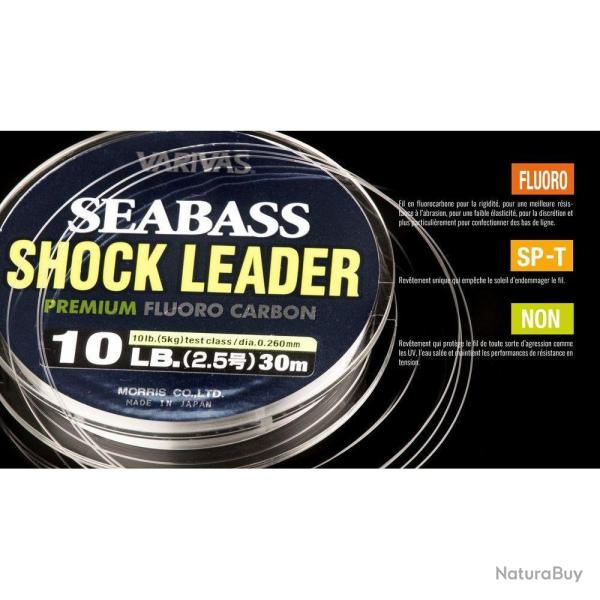 Varivas Seabass Fluoro Carbon 0,33mm - 16lb