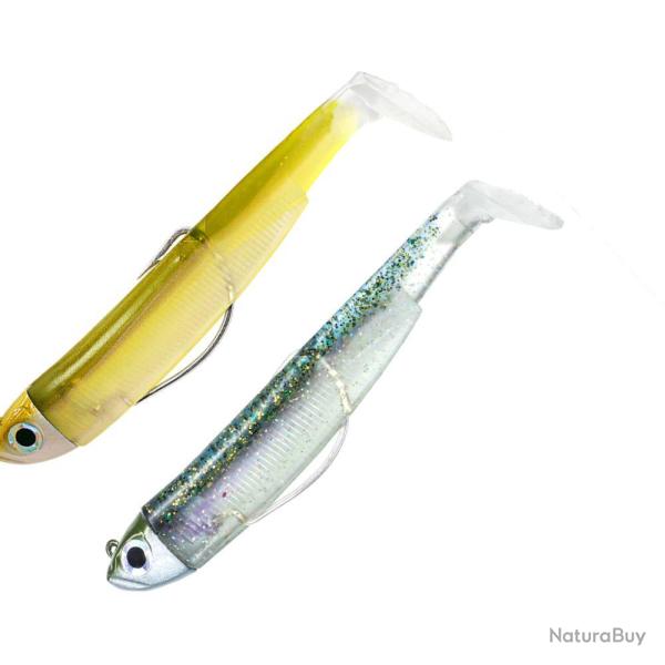 Double Combo Black Minnow 120 Shore - 12cm - 12g - Taille 3 Ghost Minnow - Wakasagi