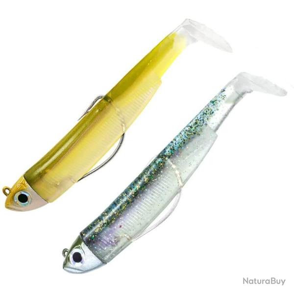 Double Combo Black Minnow 90 Shore - 9cm - 5g - Ghost Minnow - Wakasagi