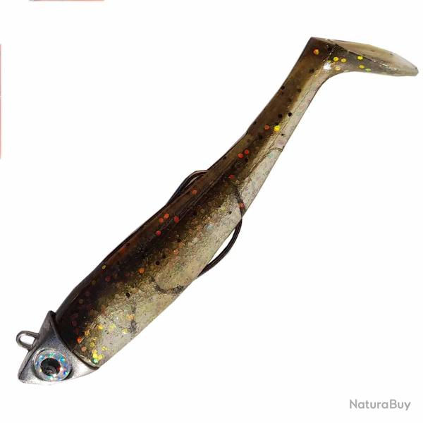 Leurre Souple Mont� Astushad 85 12g - Naturel Or