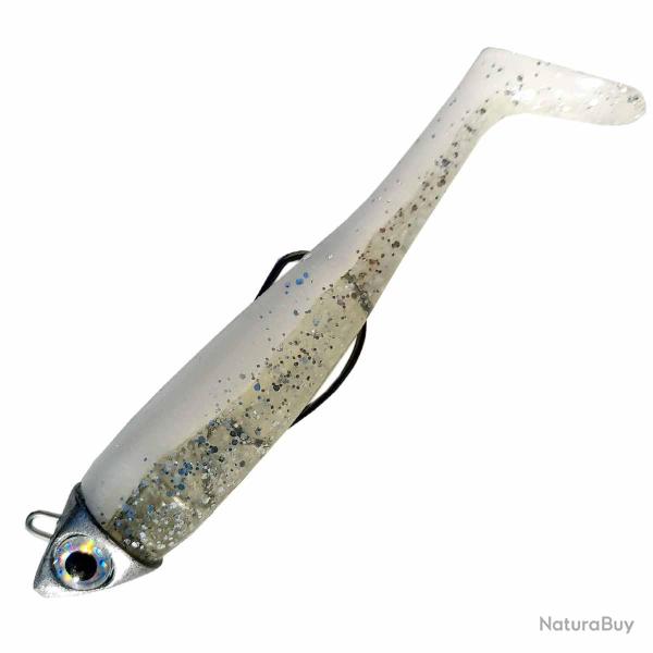 Leurre Souple Mont� Astushad 85 20g - Blanc Flash