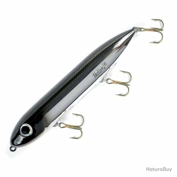 Heddon Super Spook 12,5cm 25g Chrome Dos Noir