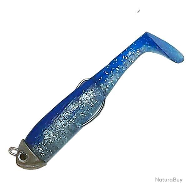 Leurre Souple Mont� Astushad 85 5g - Bleu Flash