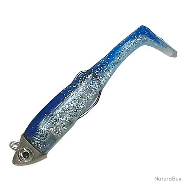 Leurre Souple Mont� Astushad 85 8g - Bleu Flash