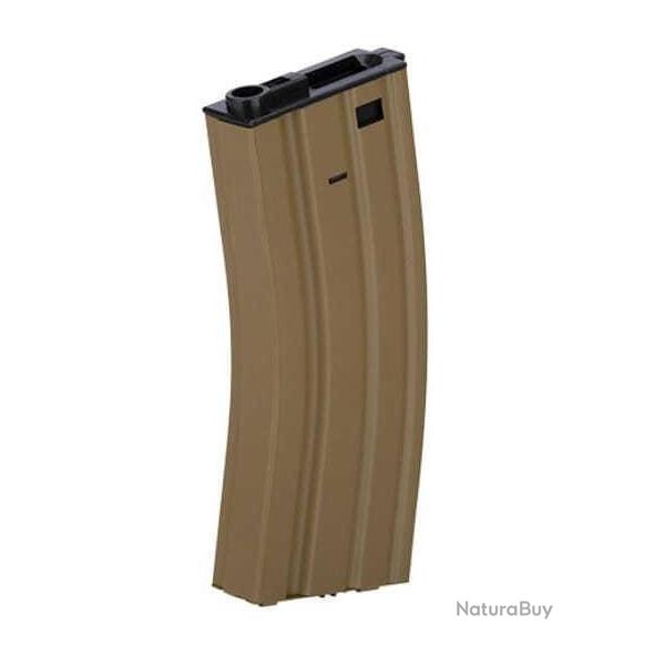 Chargeur Hi-cap m�tal 300 billes pour M4 AEG Tan