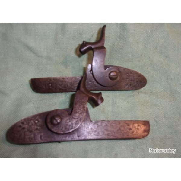 paire de platines percussion fusil n�9