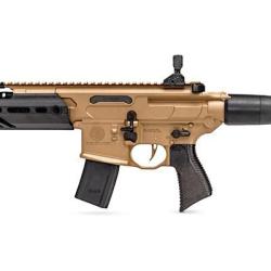 Pistolet mitrailleur &agrave; plomb CO2 4,5 mm SIG SAUER MCX RATTLER CANEBRAKE