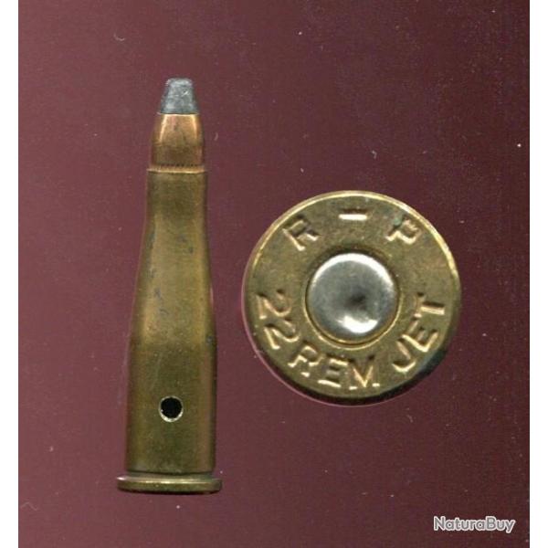 .22 REMINGTON JET - marquage : RP  22 REM JET - tui laiton bouteill de 32.7 mm