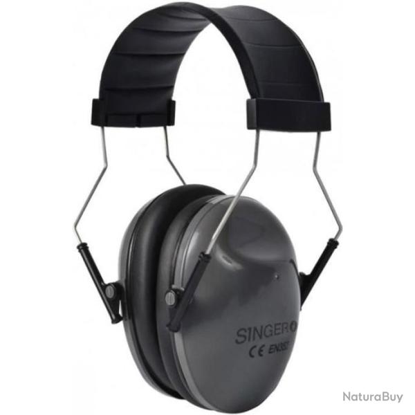 Casque anti bruit SINGER leger coquilles reglables mousse de confort haute densit
