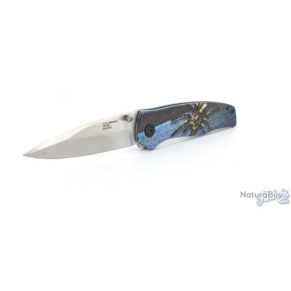 COUTEAU HERBERTZ TOUT INOX 12CM DECOR ARAIGNEE