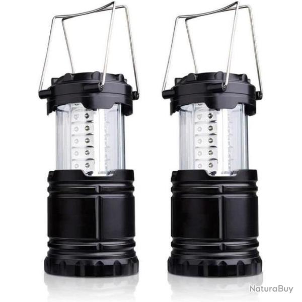 Lanterne de Camping LED Pliable �tanche Ultra Bright Camping P�che Randonn�e Lot de 2 Lanternes