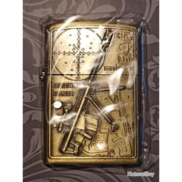 Bohai Lighter Briquet temp�te � essence type Zippo motif Arme Militaria n�1