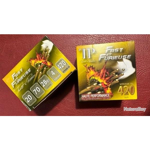Cartouche TUNET TP FAST&FURIEUSE HP CAL.20 PAR 25