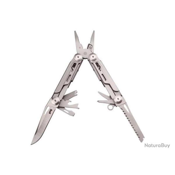 OUTIL MULTIFONCTIONS HERBERTZ SELEKTION 9P TOUT INOX 10,5CM + ETUI