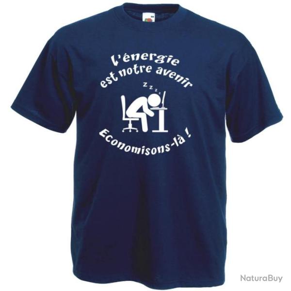 T-SHIRT Humour Blague  L'�NERGIE EST NOTRE AVENIR  Dr�le id�e cadeau pote collegue No�l Anniversaire