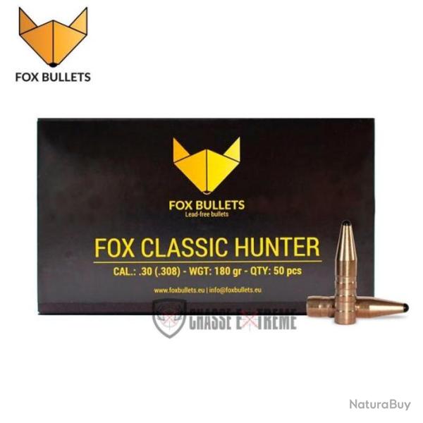 50 Ogives FOX Classic Hunter 180Gr Cal 30 (.308)