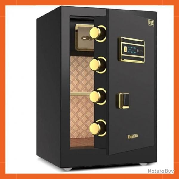 Coffre-fort � empreinte digitale - Alarme - Coffre-fort de luxe - Arme de poing - Noir