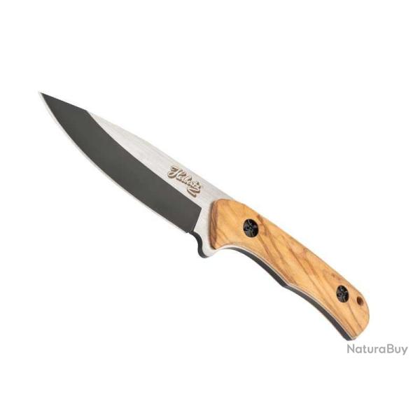 POIGNARD HERBERTZ BOIS DE ZEBRA 10CM INOX BICOLORE