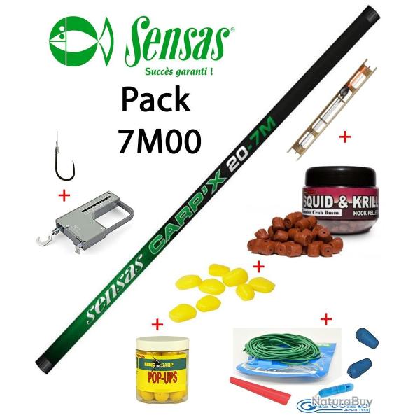 Pack p�che au coup carpe complet carpodrome Sensas Carp'X 7M00
