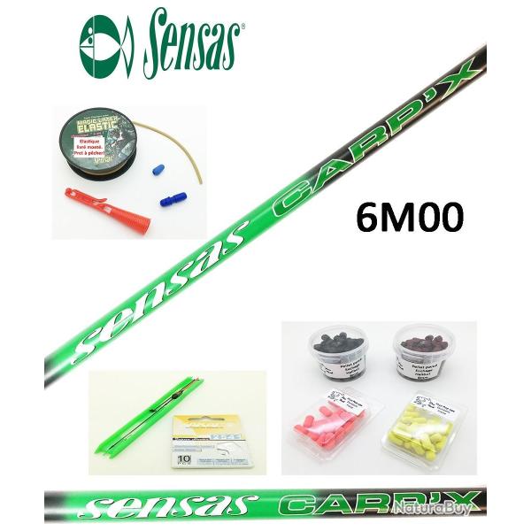 Pack p�che au coup carpe complet Carpodrome Sensas Carp'X 6M00
