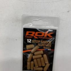 12 Manchon Rok Fishing stop shock sleeves marron