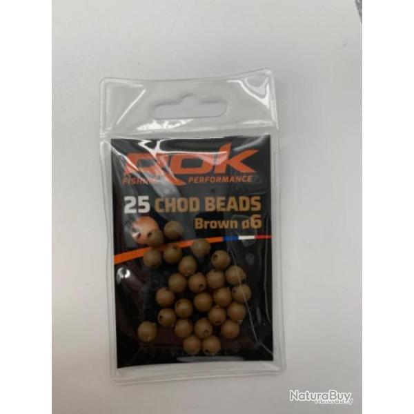 25 perles Rok Fishing chod beads marron �6