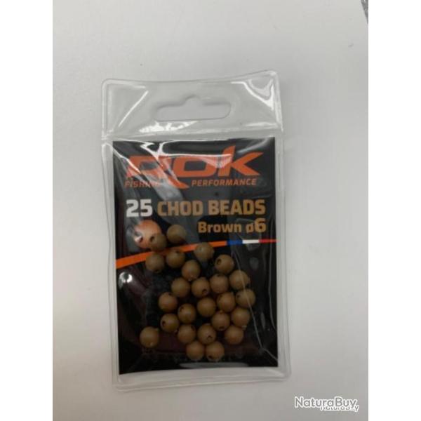 25 perles Rok Fishing chod beads marron �6