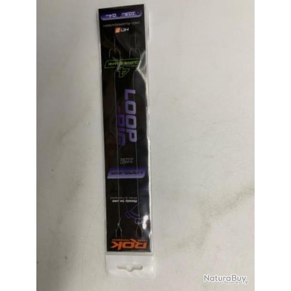 2 Bas de ligne Loop-Rig Rok Fishing 4 curve shank
