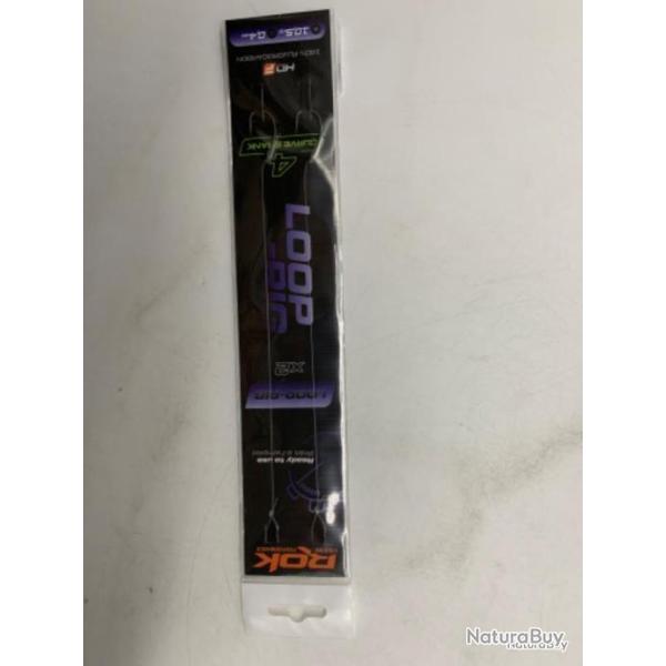 2 Bas de ligne Loop-Rig Rok Fishing 4 curve shank