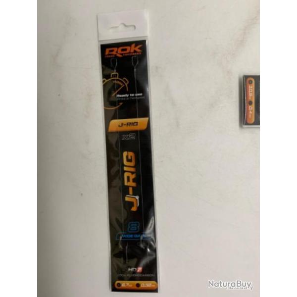 2 Bas de ligne J-Rig Rok Fishing 8 wide gape