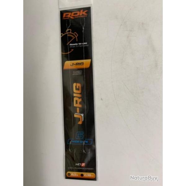 2 Bas de ligne J-Rig Rok Fishing 6 wide gape