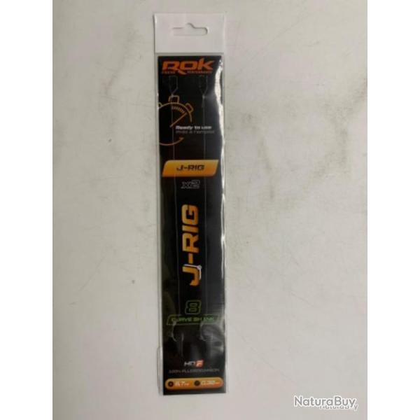 2 Bas de ligne J-Rig Rok Fishing 8 curve shank