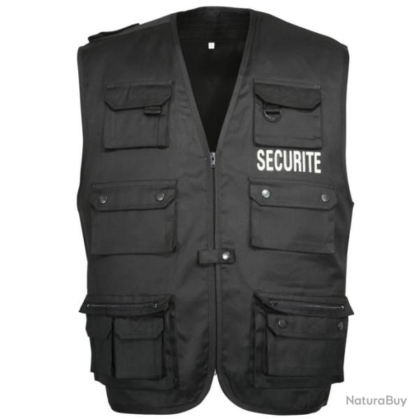 Gilet Reporter Scurit NOIR