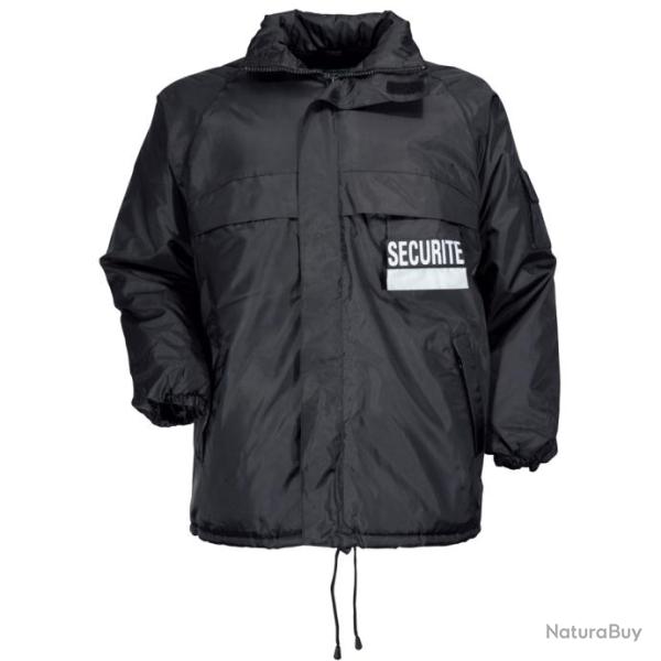 Coupe vent fourr Scurit NOIR