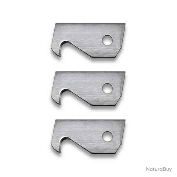 Jeu de 3 lames coupe-ceinture couteau de poche CAC�