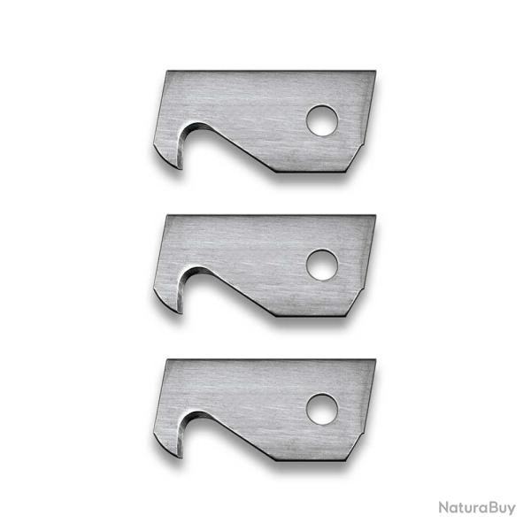 Jeu de 3 lames coupe-ceinture couteau de poche CAC�