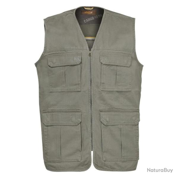 GILET CARGO BEIG