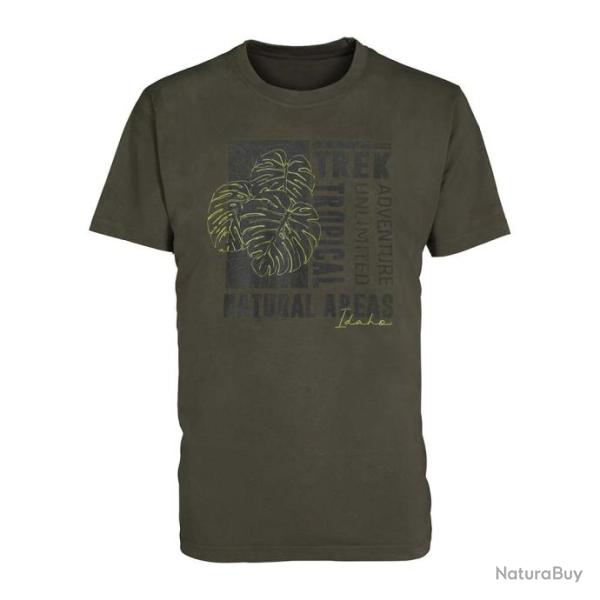 T SHIRT TROPICAL TREK KAKI
