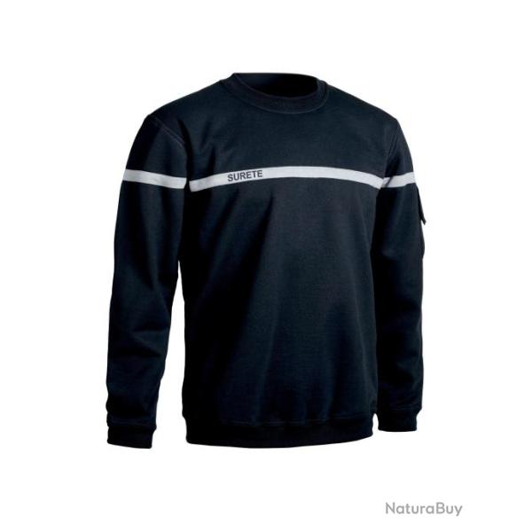 Sweat Scu One sret bande grise NOIR