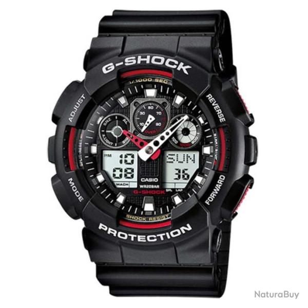 Montre G-Shock Classic GA-100 noir/rouge
