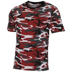 Tee shirt Streetstyle Rouge Camo
