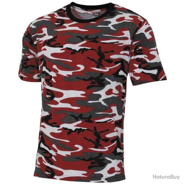 Tee shirt Streetstyle Rouge Camo